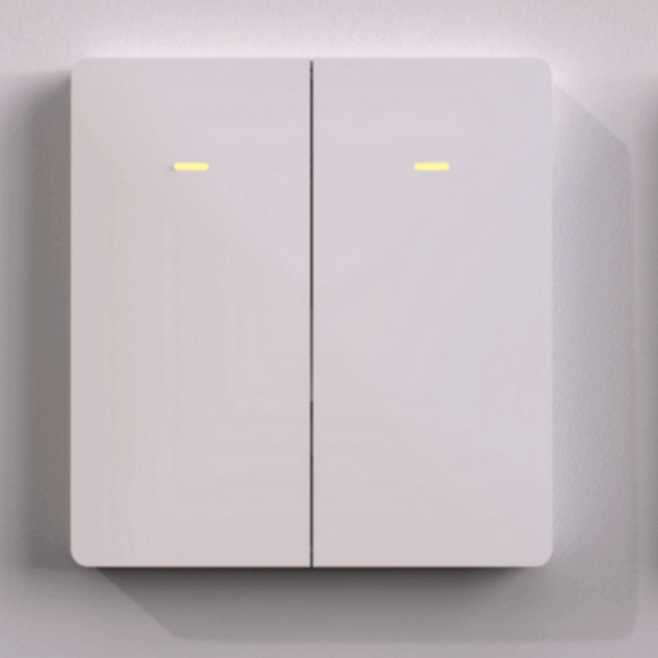 mrtiger Wireless Battery-Operated 2-Button Wall Switch – Smart Lighting Control